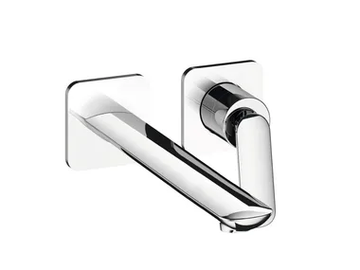 FOIL CRIFL259 - Contemporary style 2 hole wall-mounted metal washbasin mixer with aerator by CRISTINA Rubinetterie - view 2
